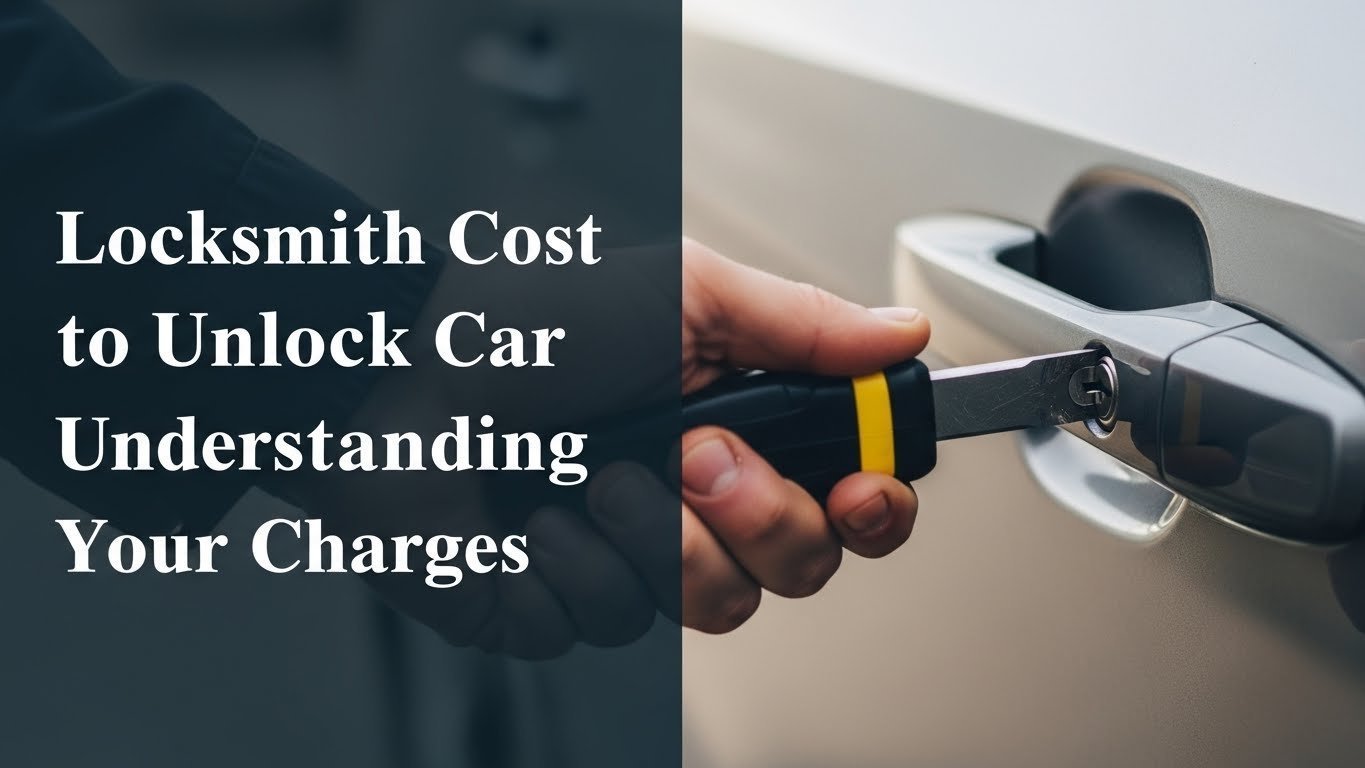Locksmith Cost to Unlock Car Understanding Your Charges