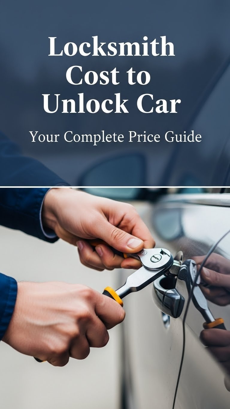 how much for a locksmith to unlock my car