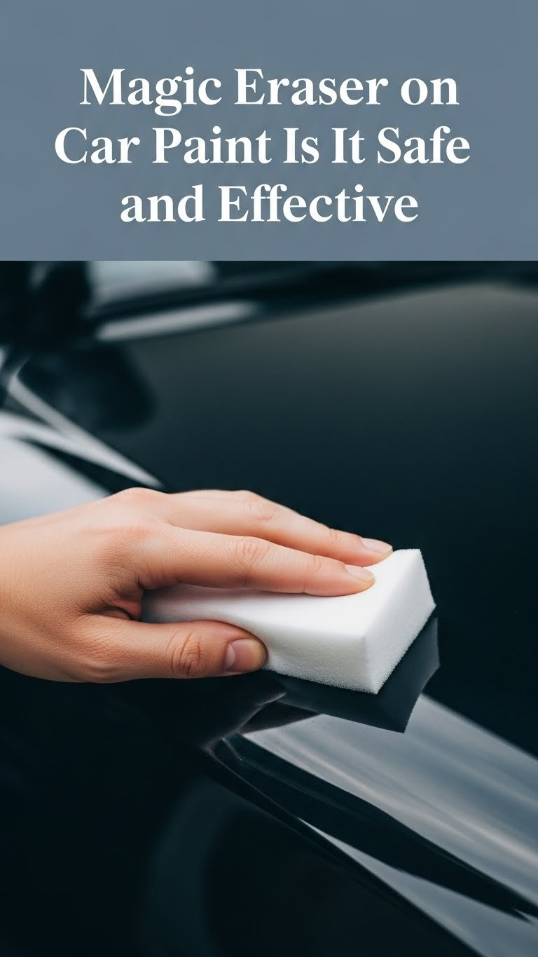 can i use magic eraser on my car