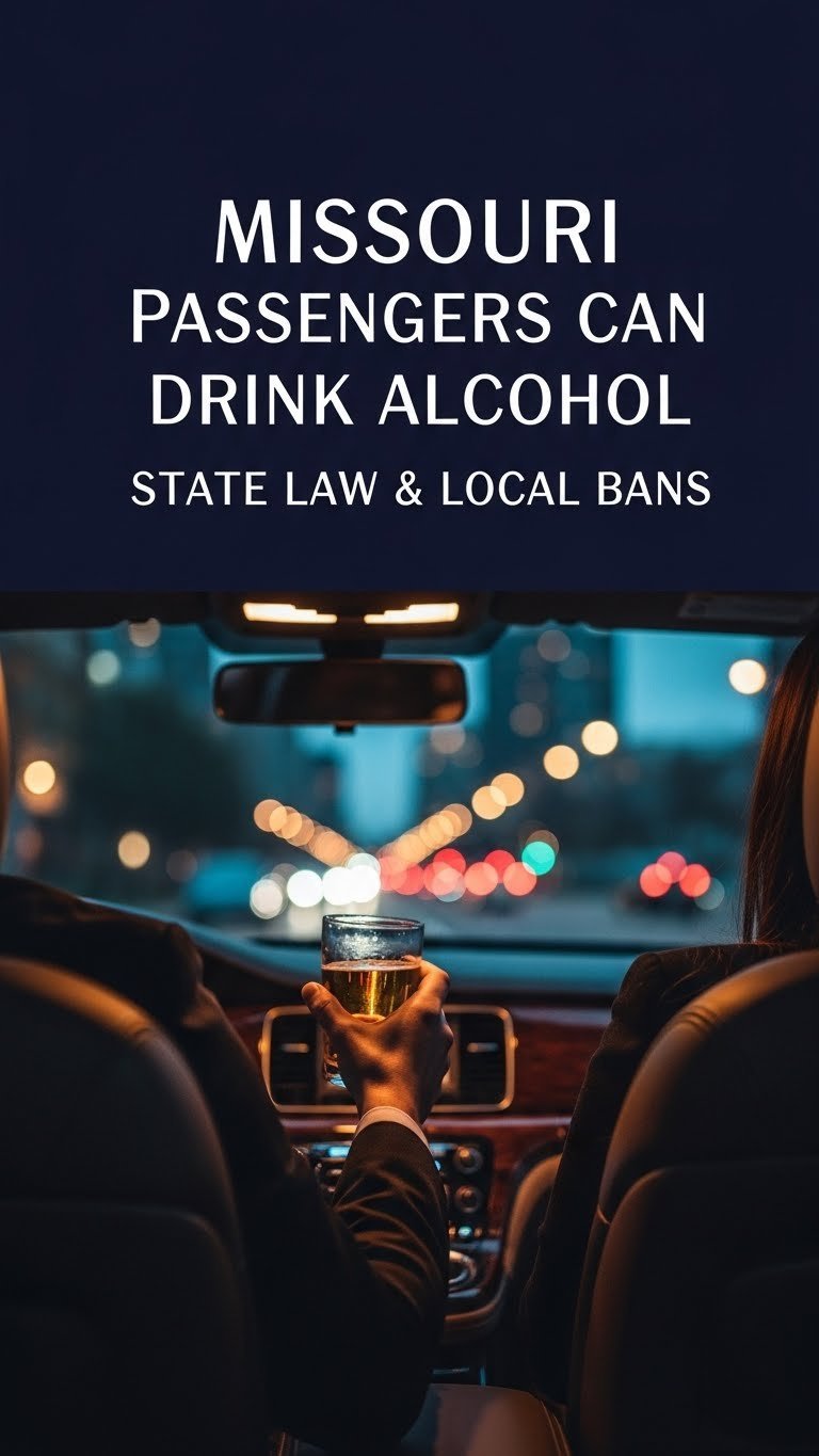 can passengers drink alcohol in a car in missouri