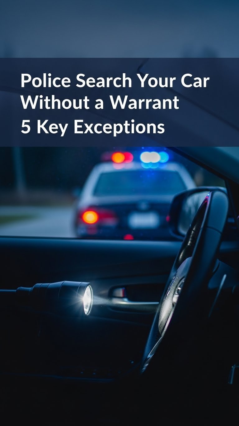 can the police search your car without a warrant