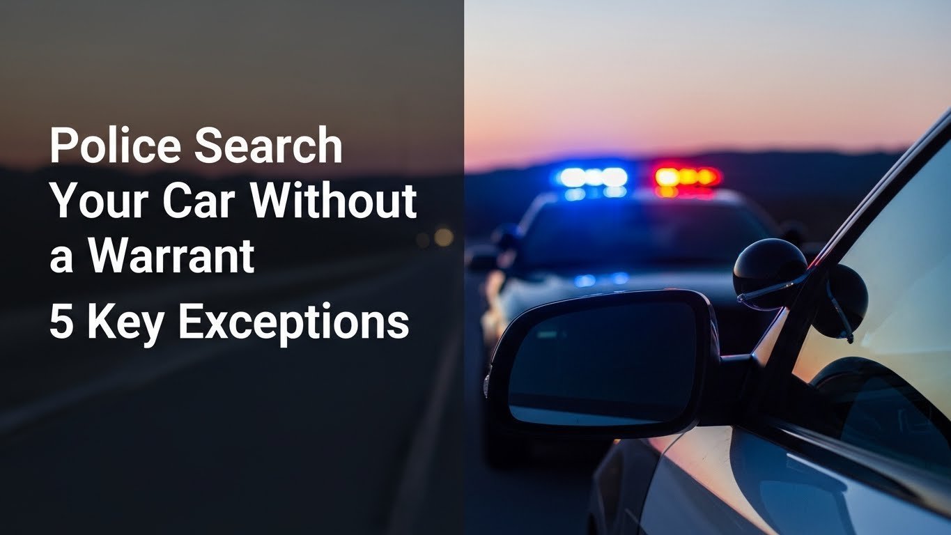 Police Search Your Car Without a Warrant 5 Key Exceptions