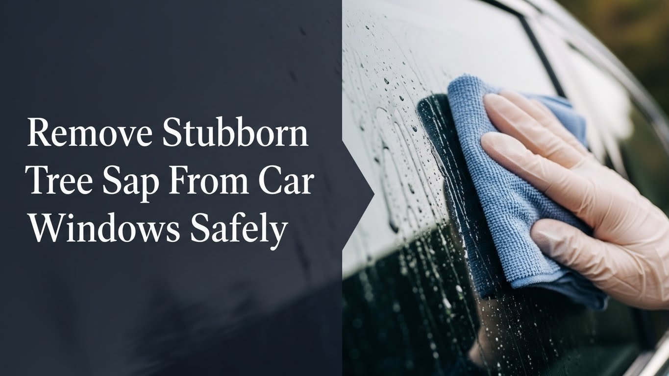 Remove Stubborn Tree Sap From Car Windows Safely