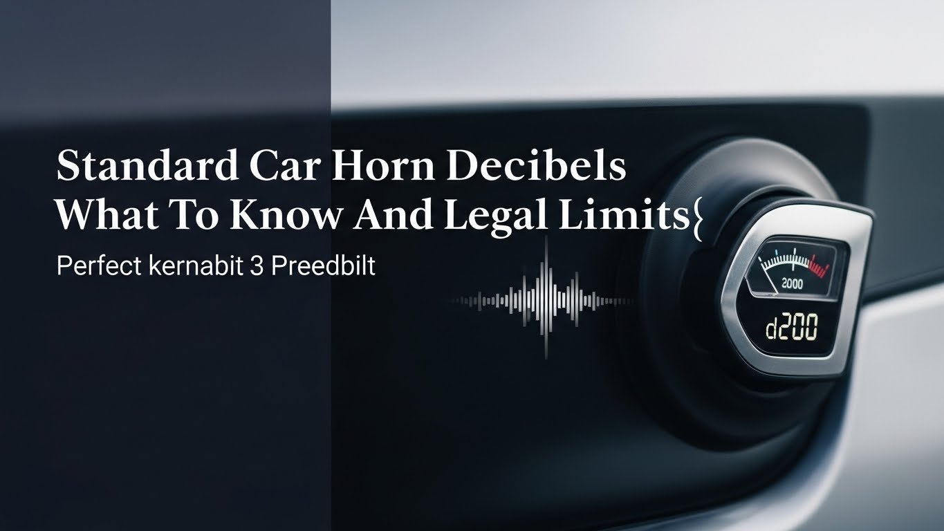 Standard Car Horn Decibels What To Know And Legal Limits