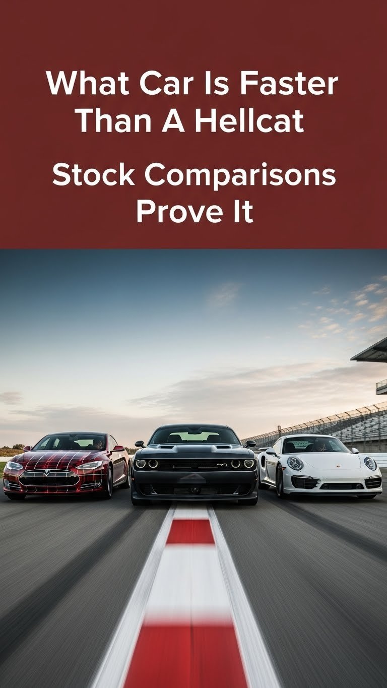 what car is faster than a hellcat