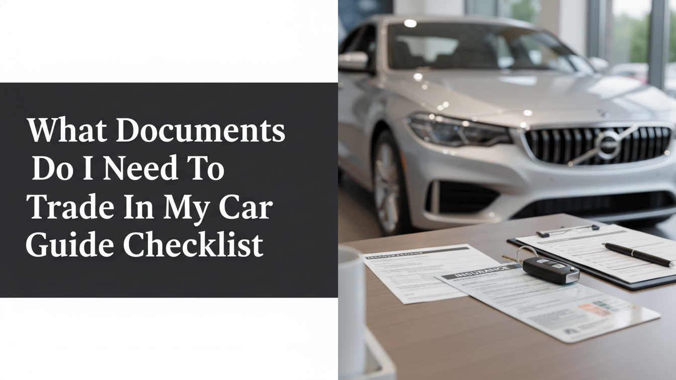 What Documents Do I Need To Trade In My Car Guide Checklist - CarXplorer