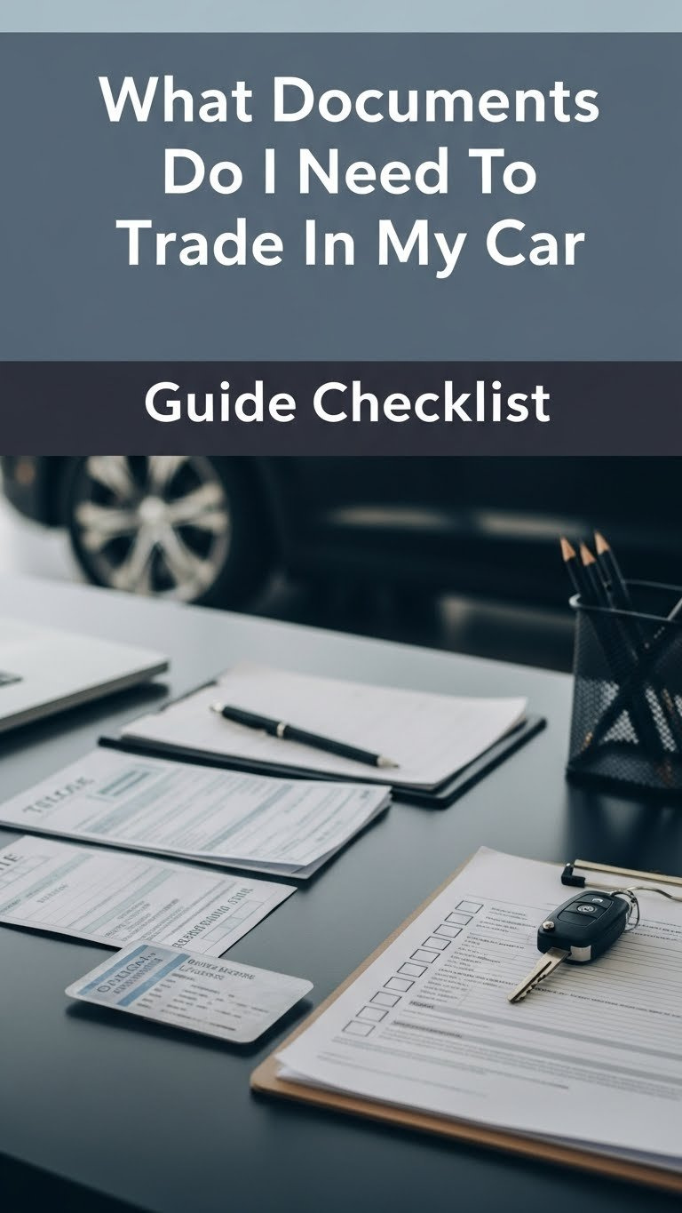 what documents do i need to trade in my car