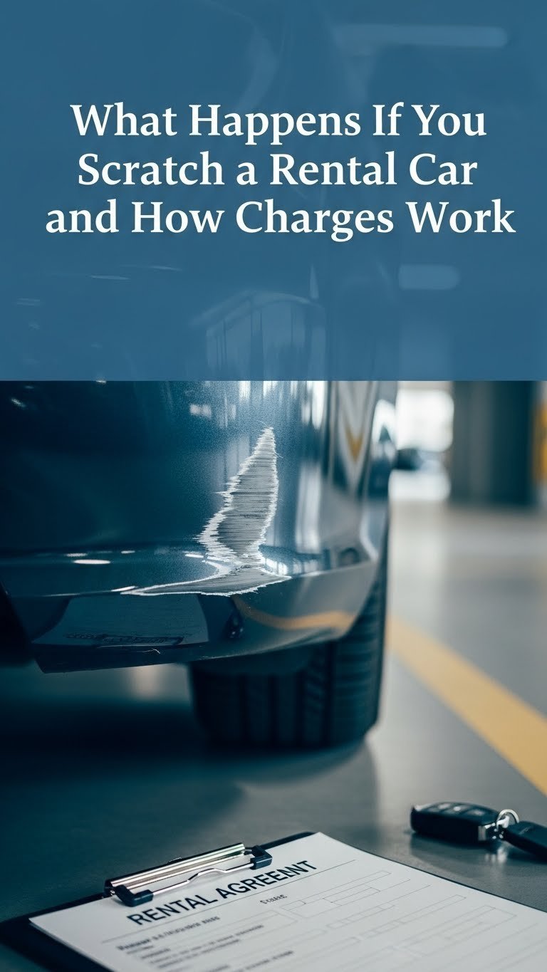 what happens if you scratch a rental car