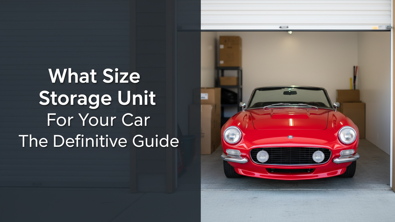 What Size Storage Unit For Your Car The Definitive Guide