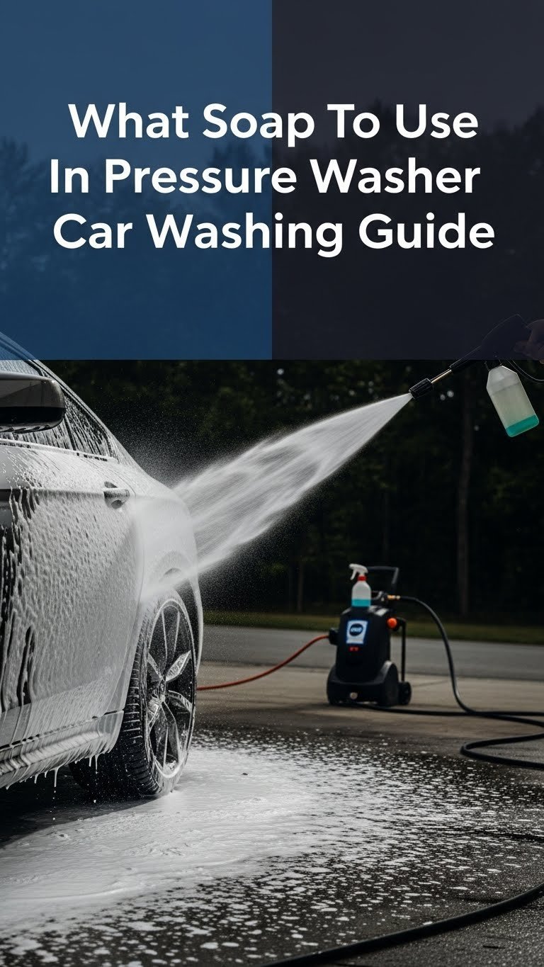 what soap to use in pressure washer for car