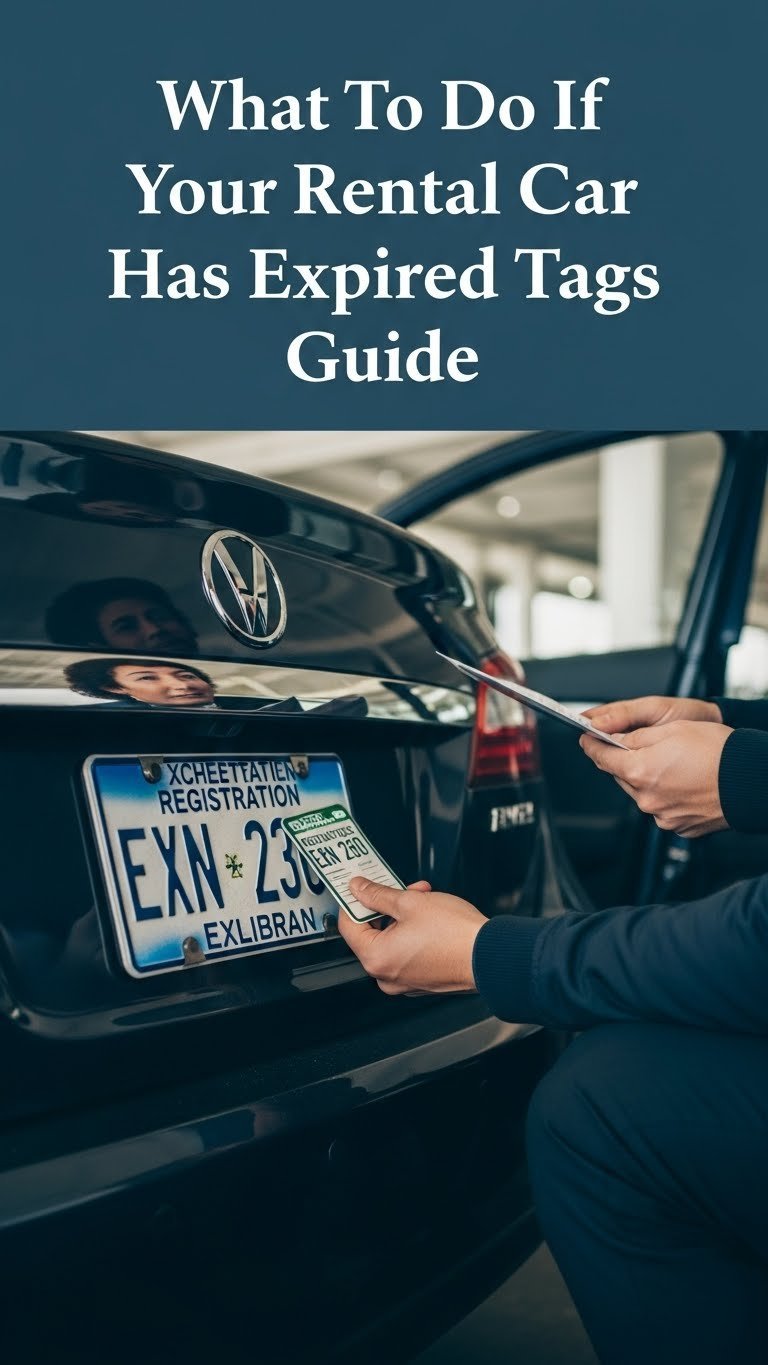 what to do if your rental car has expired tags