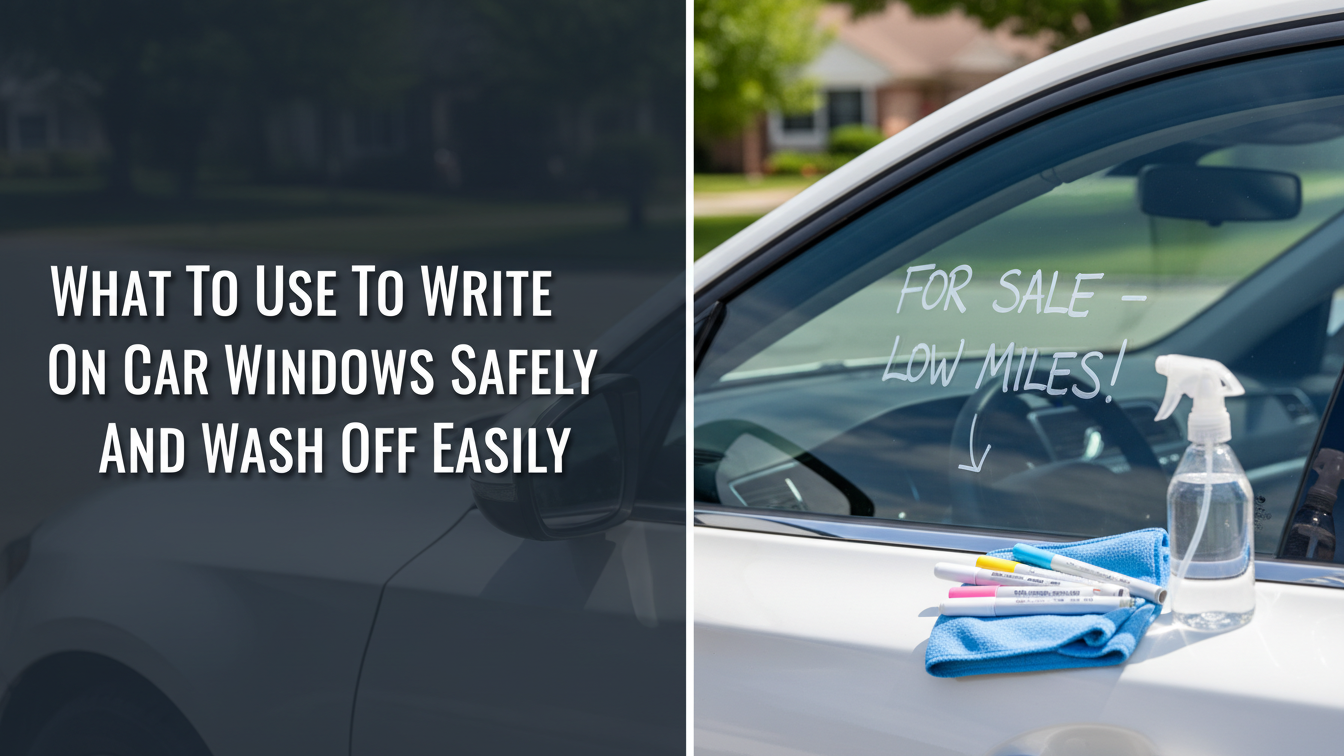 What To Use To Write On Car Windows Safely And Wash Off Easily