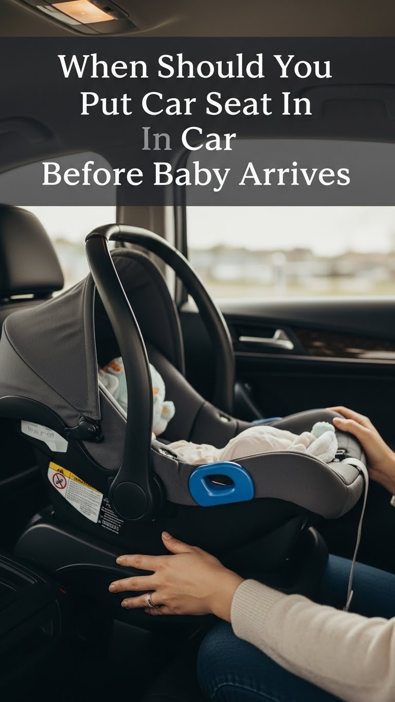 when should you put car seat in car