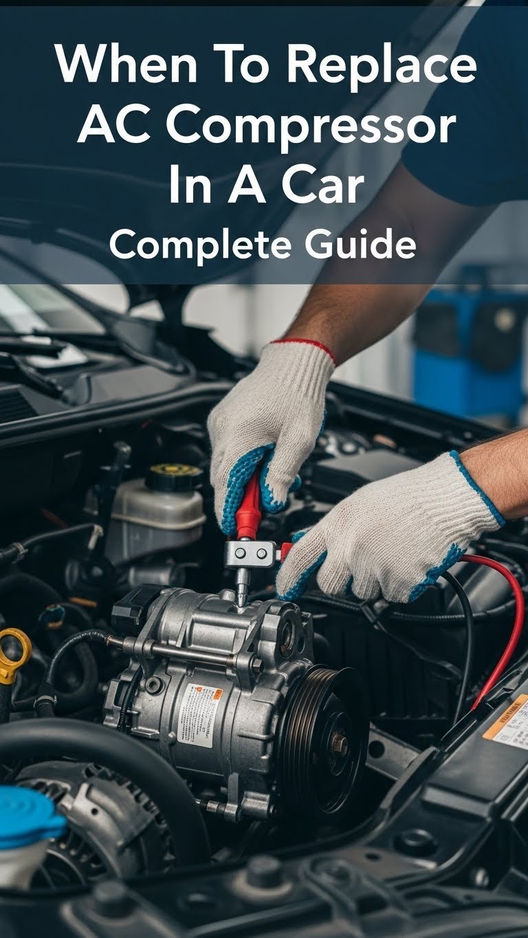 when to replace ac compressor in a car