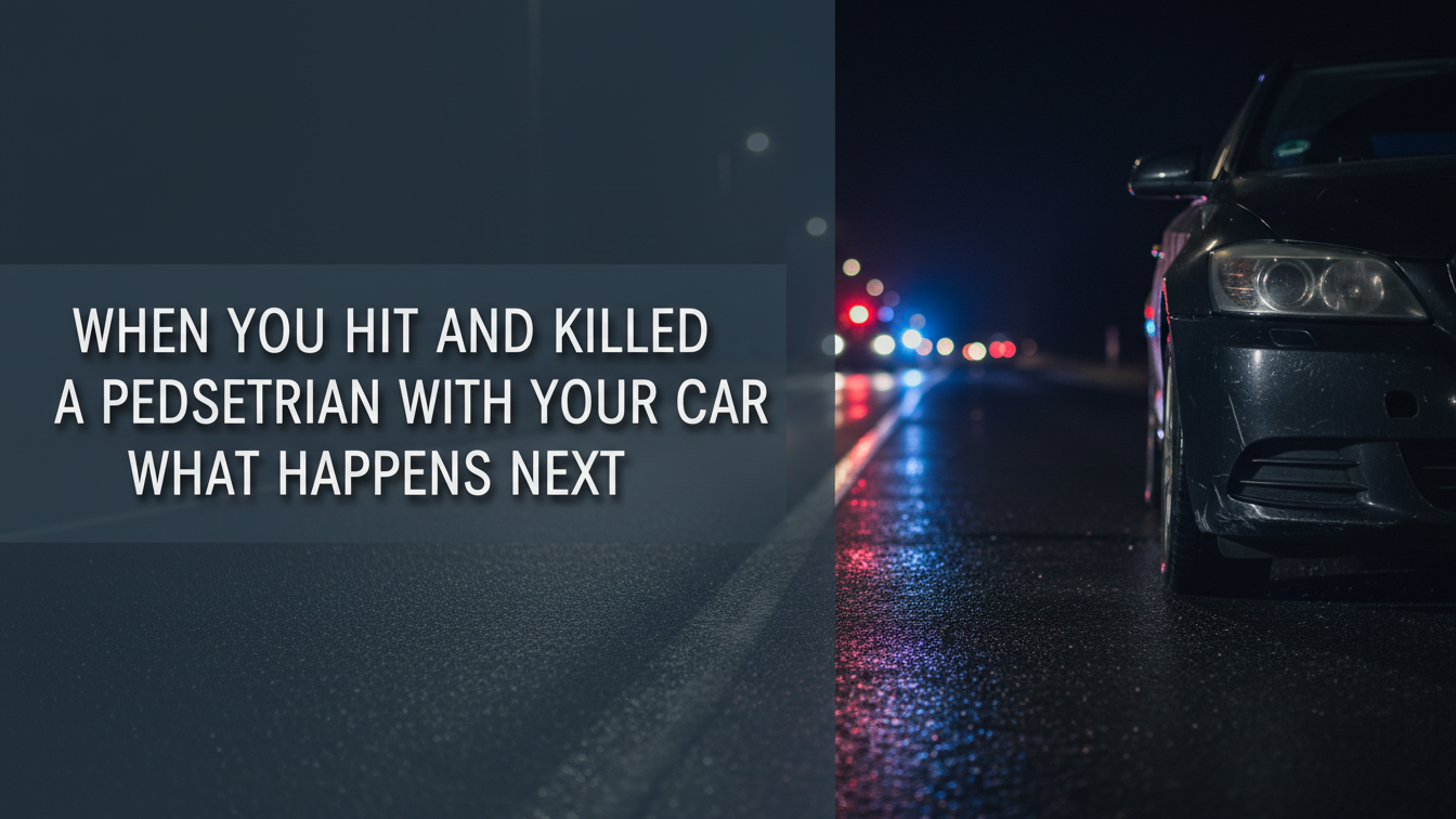When You Hit And Killed a Pedestrian With Your Car What Happens Next