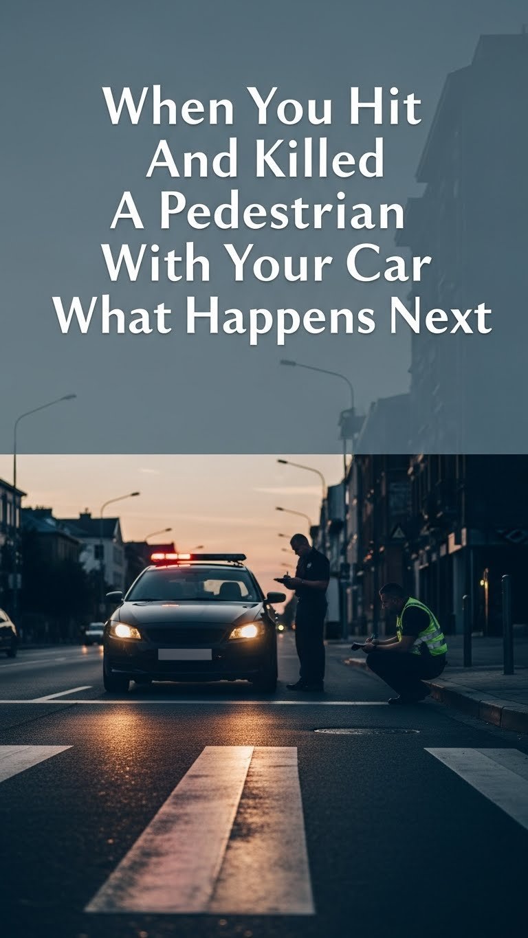When You Hit And Killed a Pedestrian With Your Car What Happens Next 1 when you hit and killed a pedestrian with your car