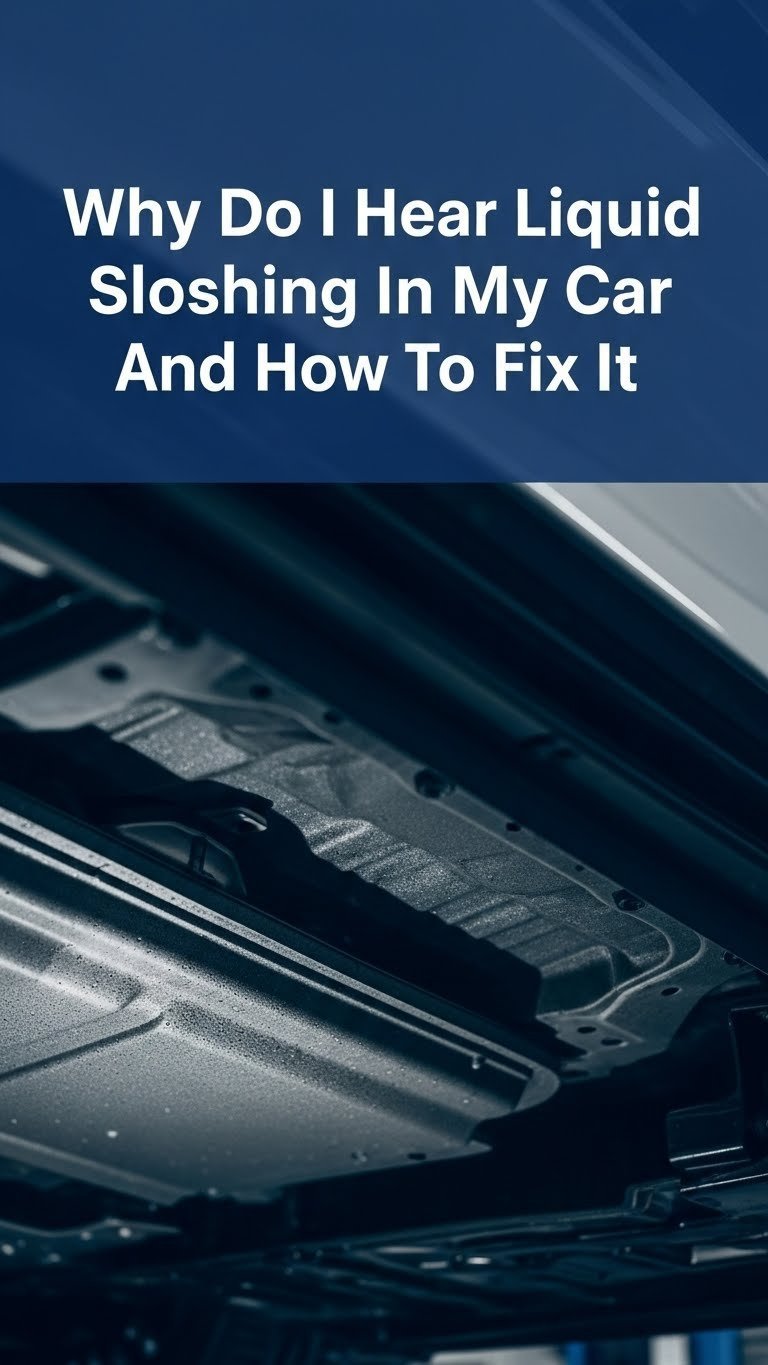 why do i hear liquid sloshing in my car