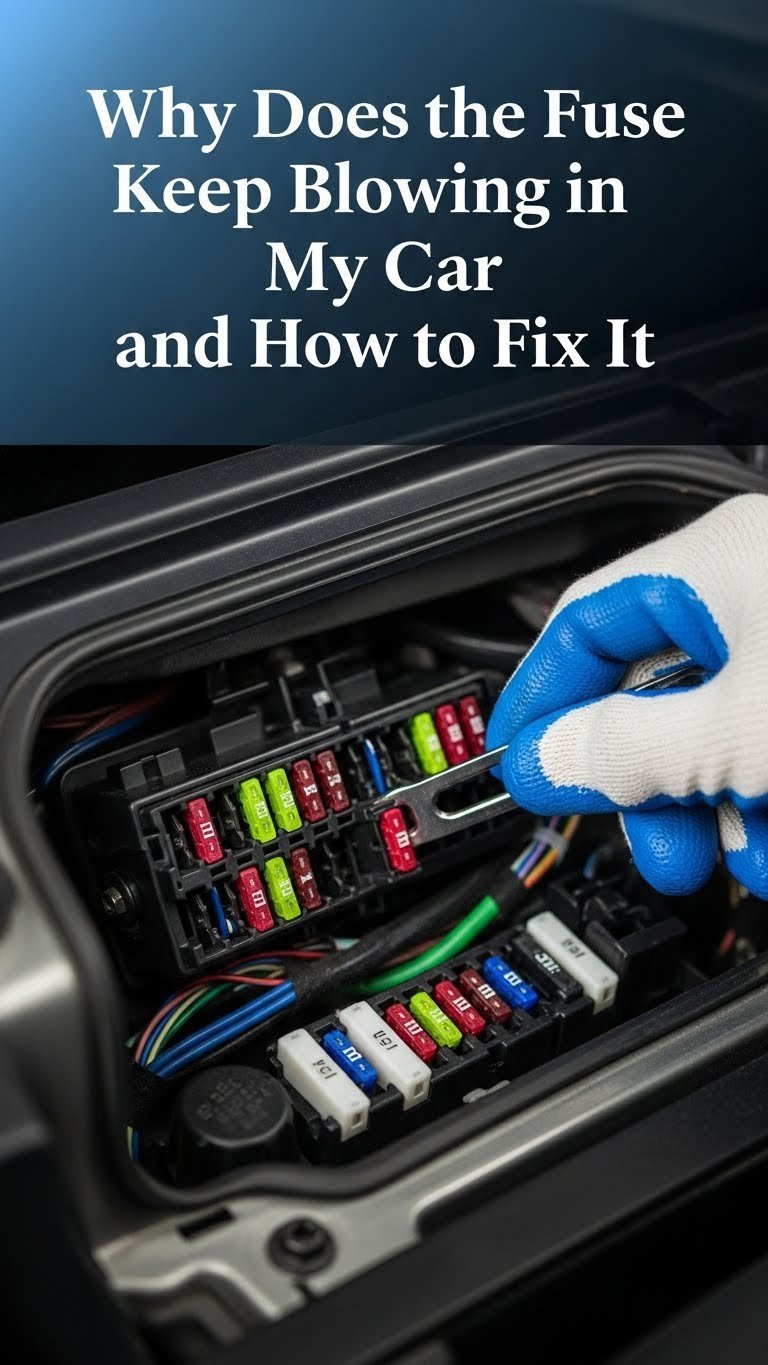 why does the fuse keep blowing in my car