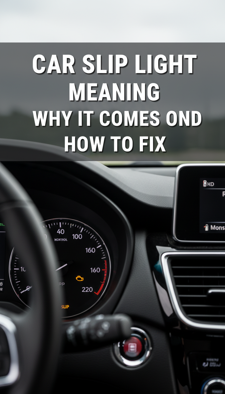 Car Slip Light Meaning Why It Comes On and How to Fix 1 what does slip mean in a car