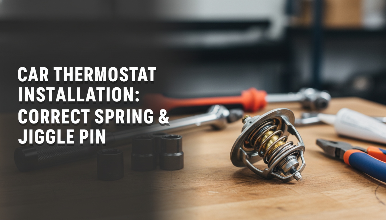 Car Thermostat Installation: Correct Spring & Jiggle Pin