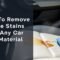 How To Remove Coffee Stains From Any Car Seat Material