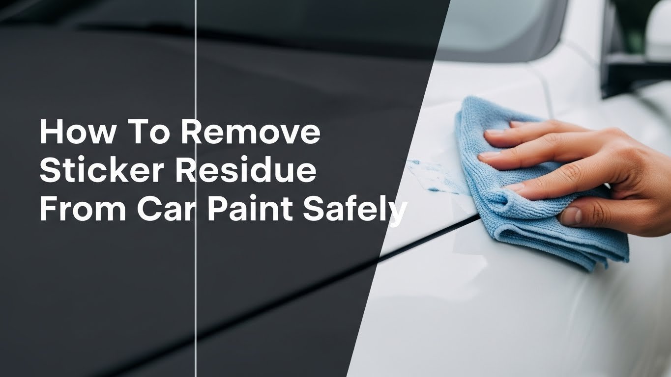 How To Remove Sticker Residue From Car Paint Safely