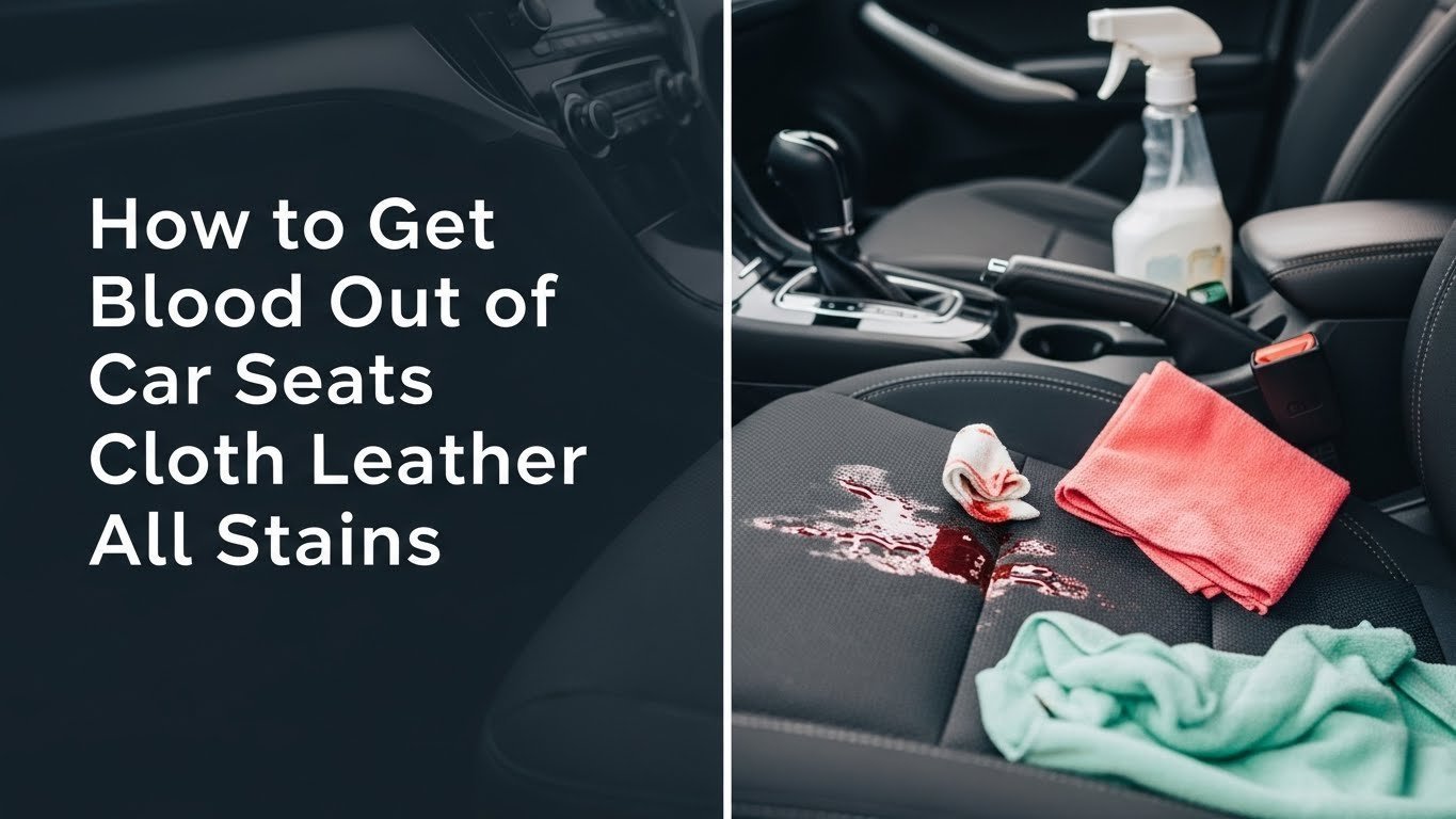 How to Get Blood Out of Car Seats Cloth Leather All Stains