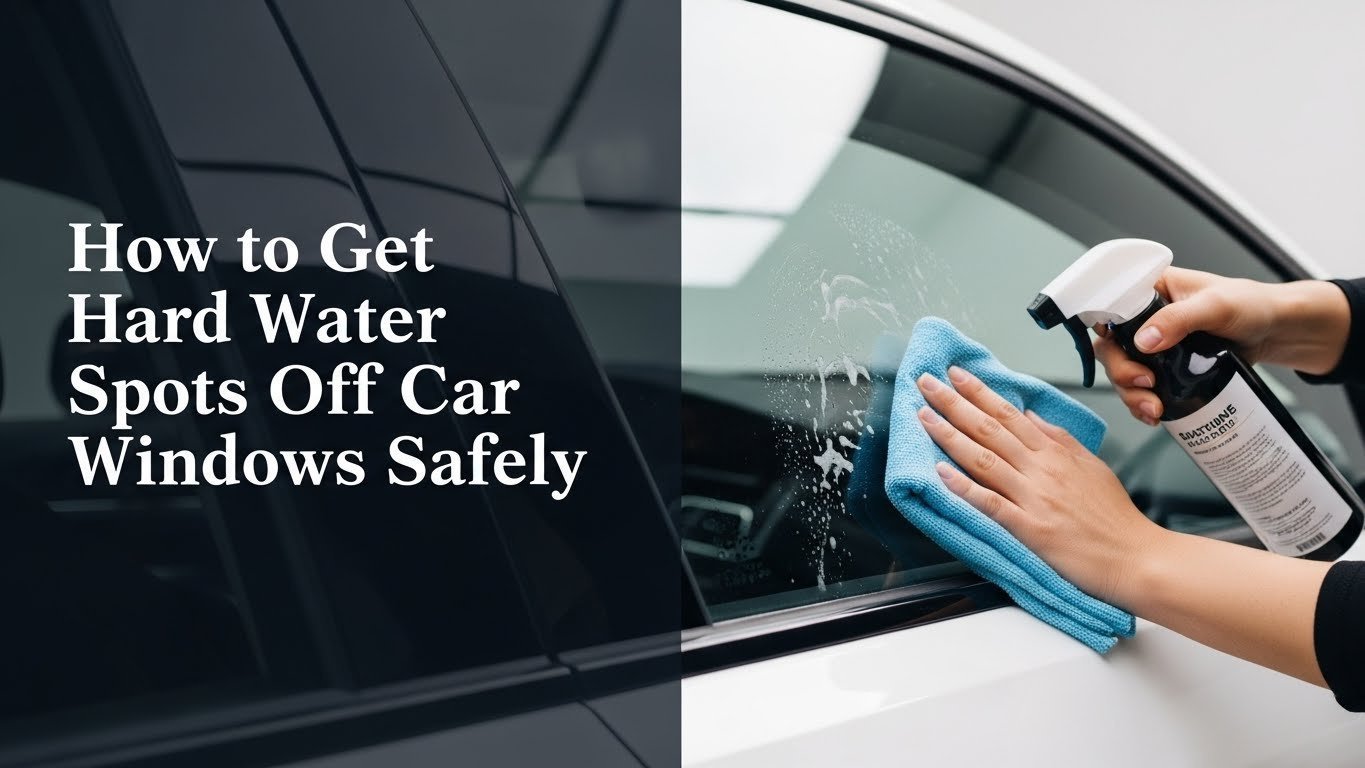 How to Get Hard Water Spots Off Car Windows Safely