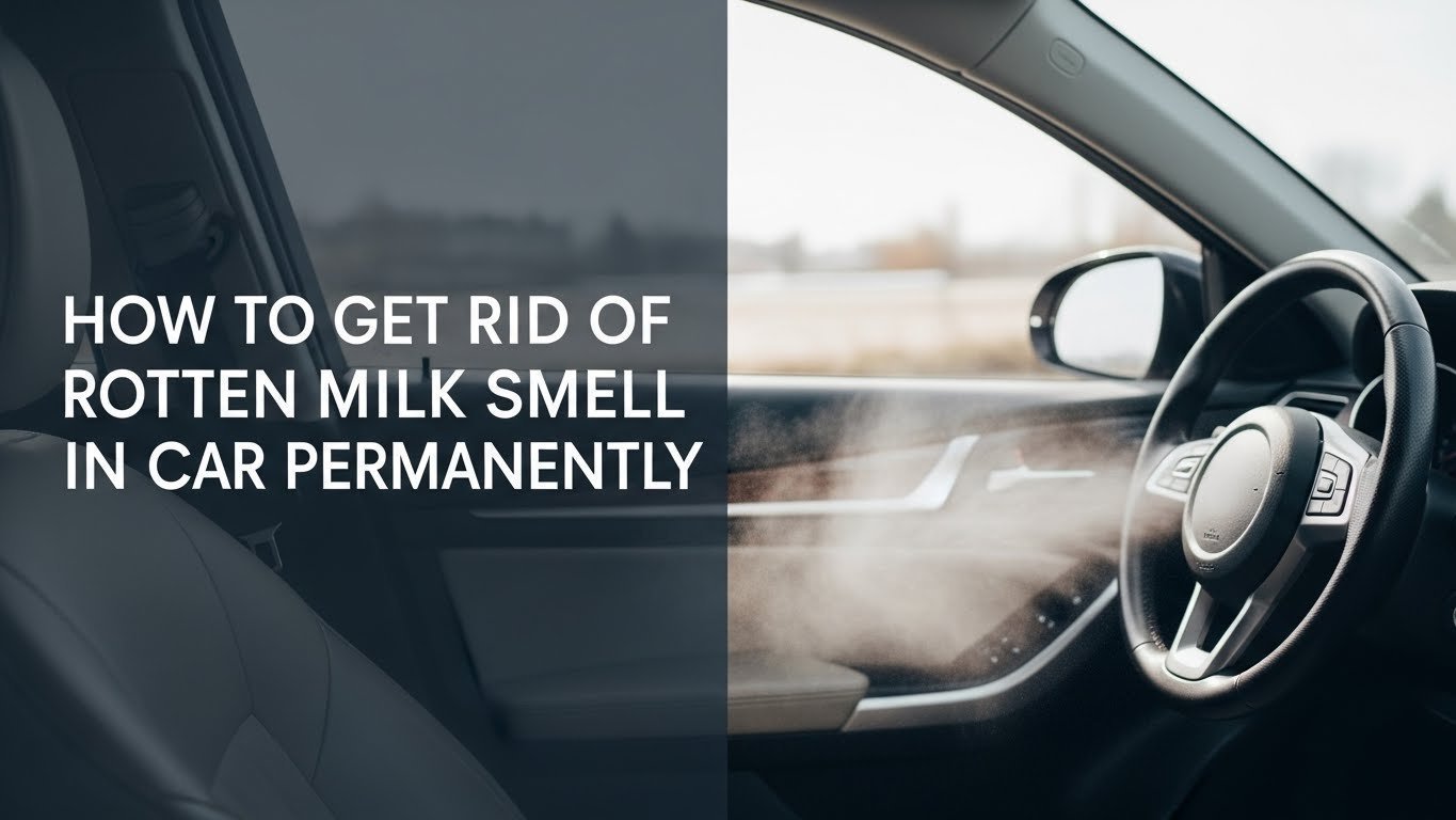 How to Get Rid of Rotten Milk Smell in Car Permanently