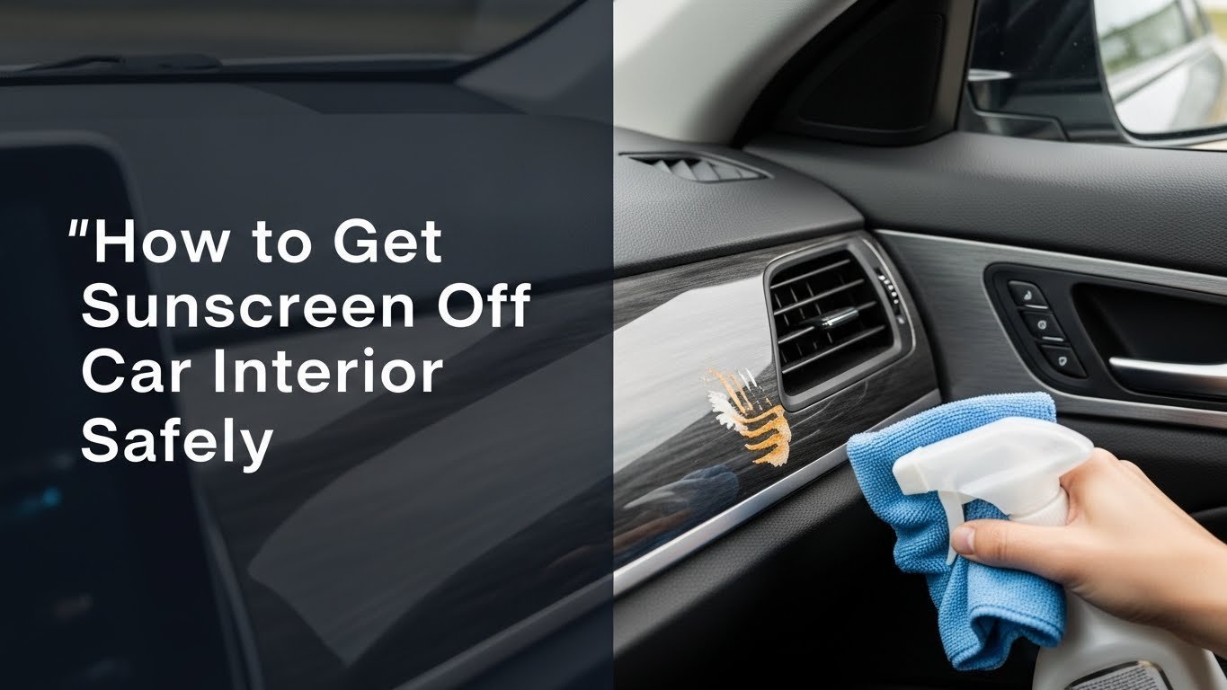 How to Get Sunscreen Off Car Interior Safely