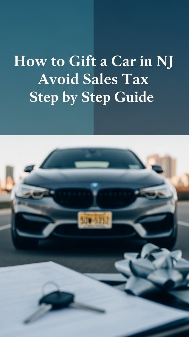 How to Gift a Car in NJ Avoid Sales Tax Step by Step Guide 1 how to gift a car in nj