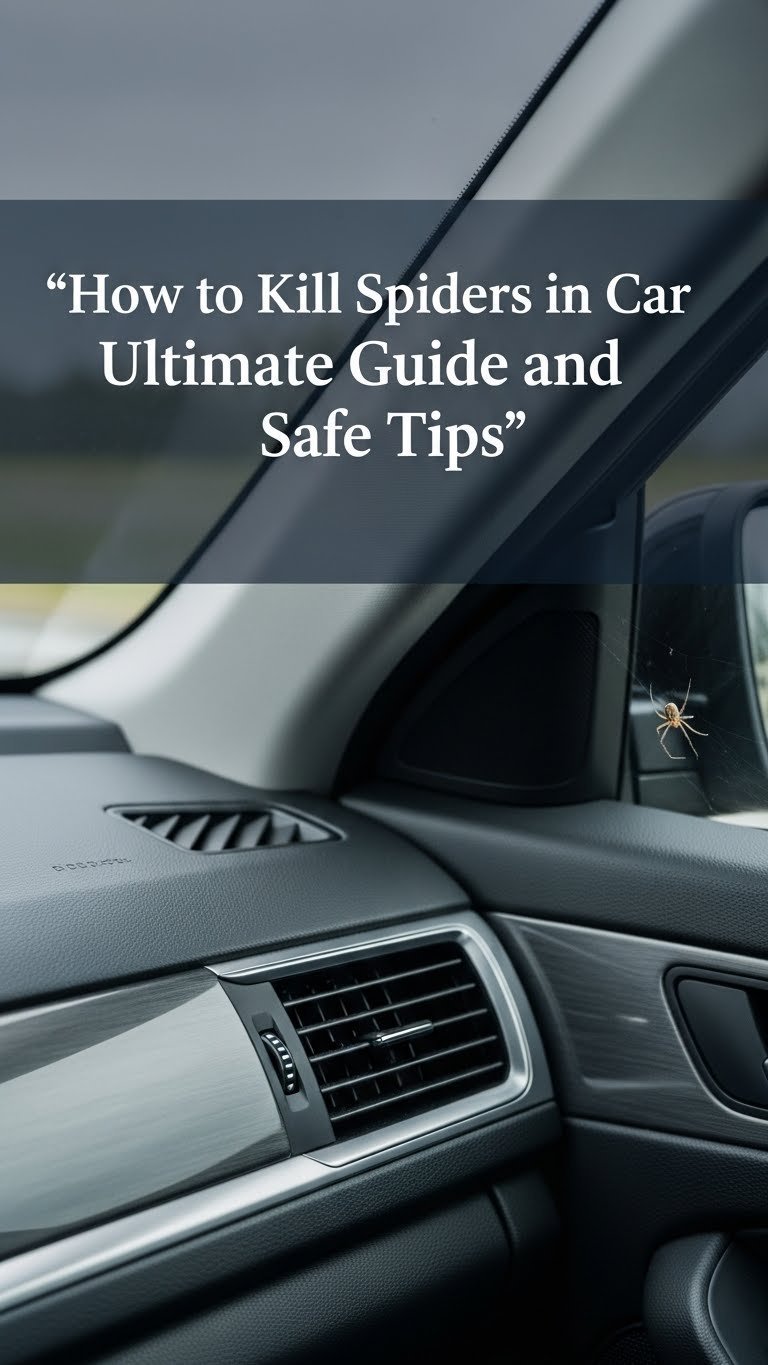 how to kill spiders in car