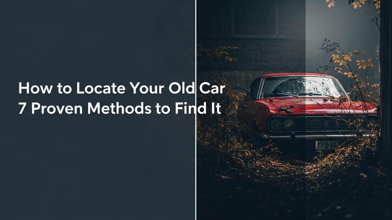 How to Locate Your Old Car 7 Proven Methods to Find It