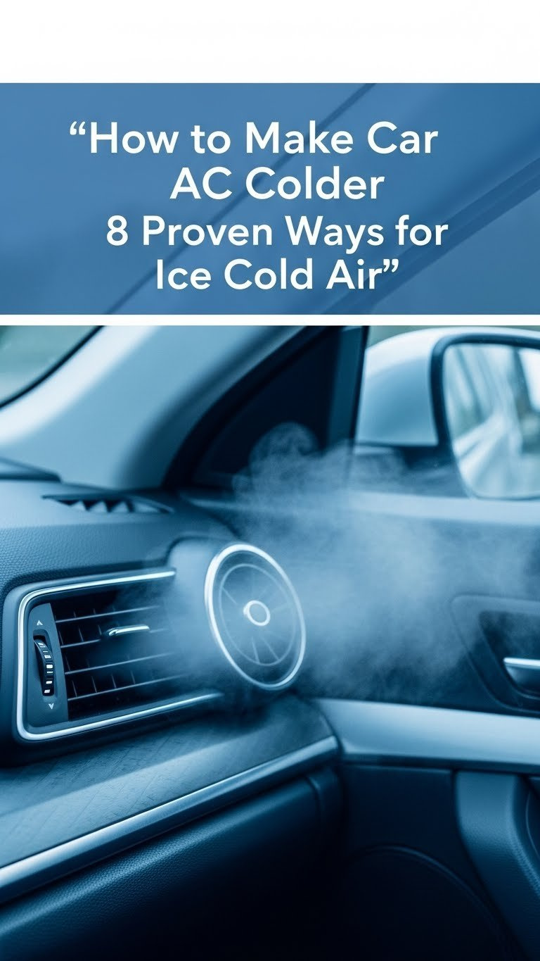 how to make a car ac colder