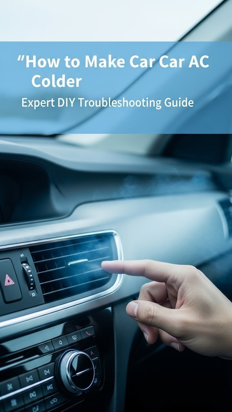 How to Make Car AC Colder Expert DIY Troubleshooting Guide 1 how to make the car ac colder