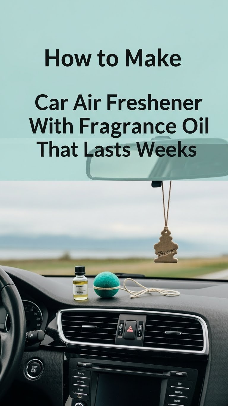 how to make car air freshener with fragrance oil