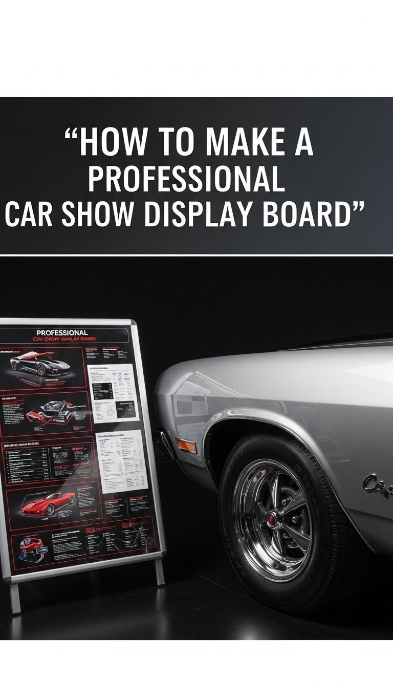 How to Make a Professional Car Show Display Board 1 how to make a car show display board