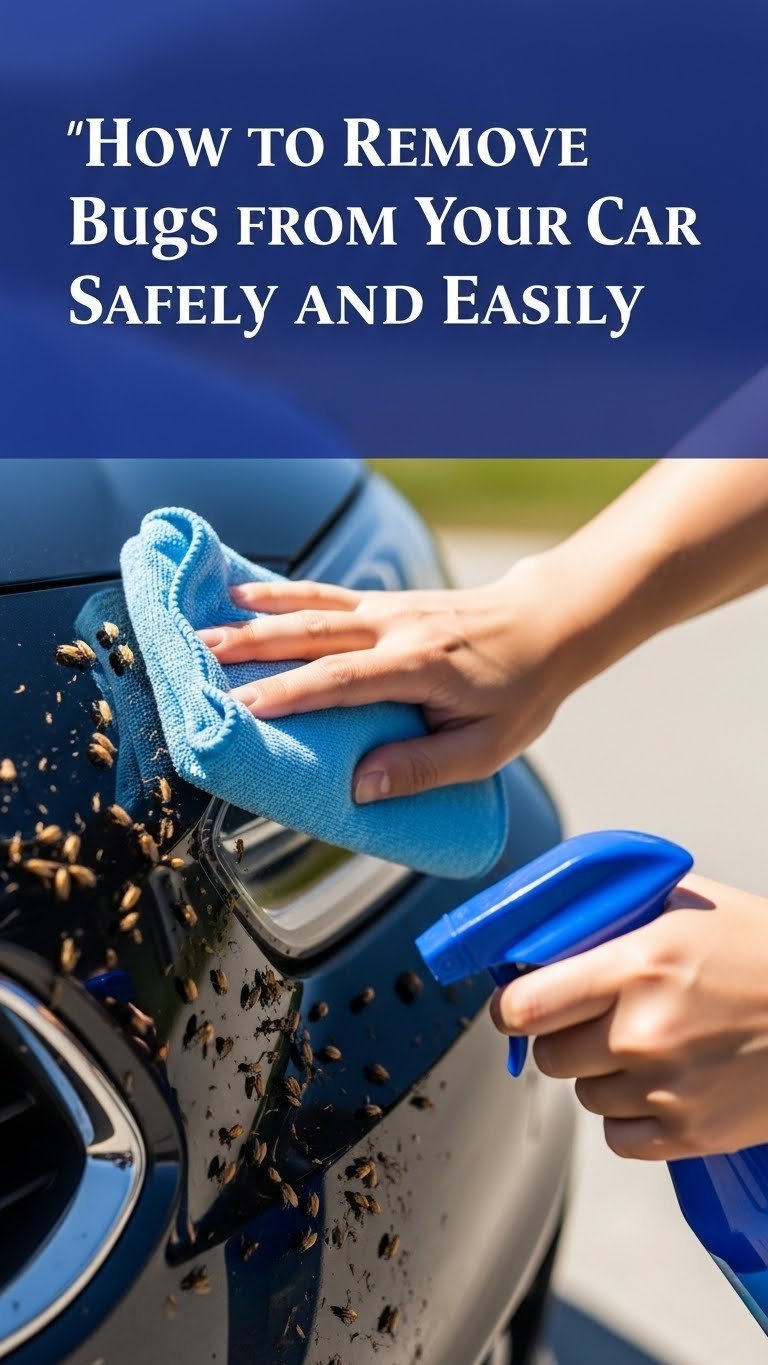 how to remove bugs from a car