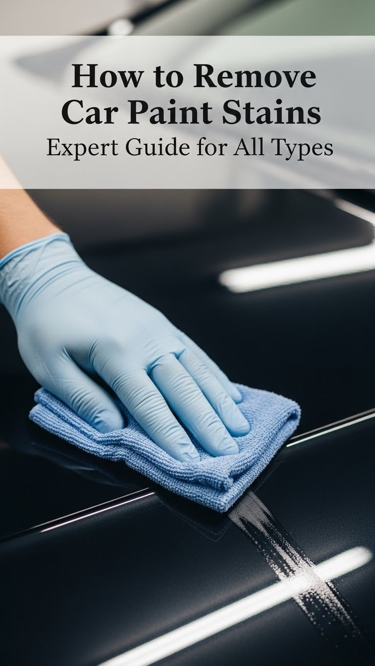 how to remove stains from car paint