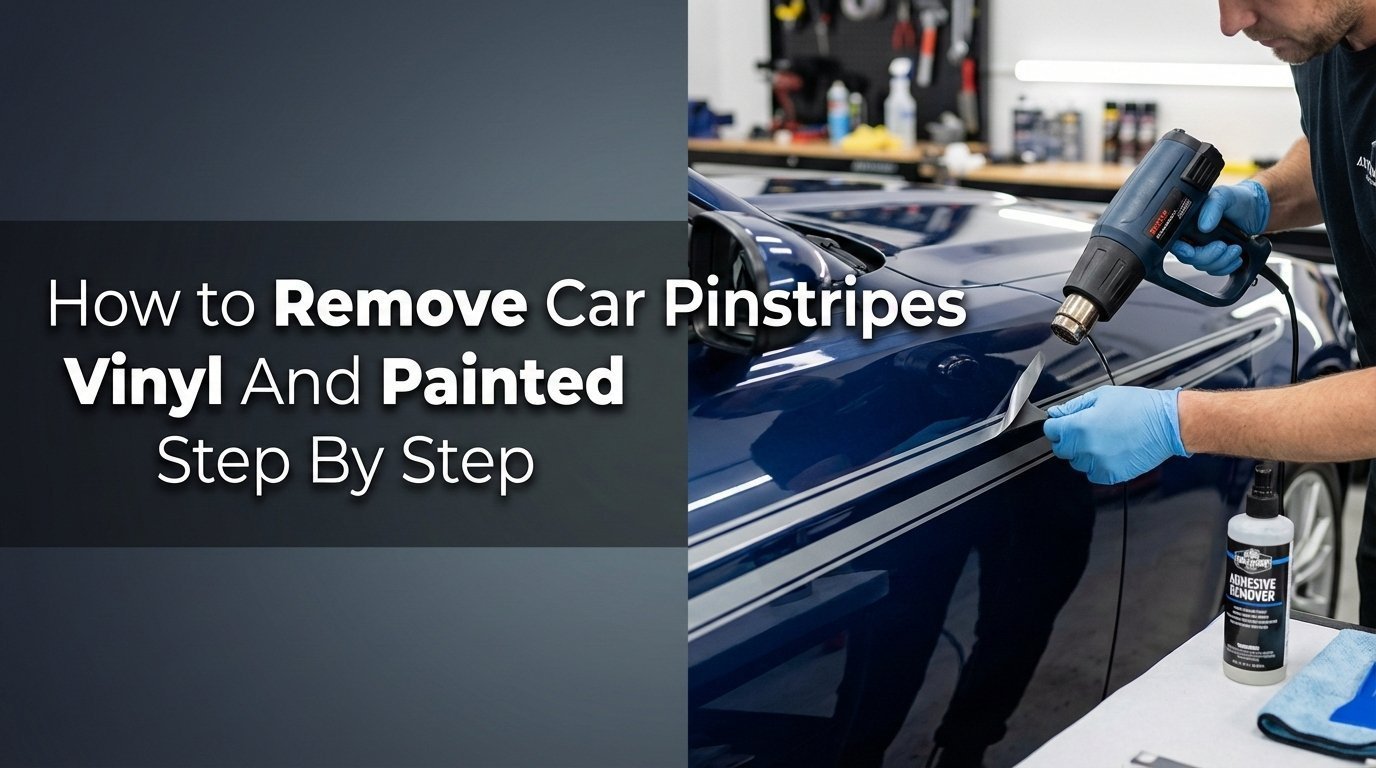 How to Remove Car Pinstripes Vinyl And Painted Step By Step