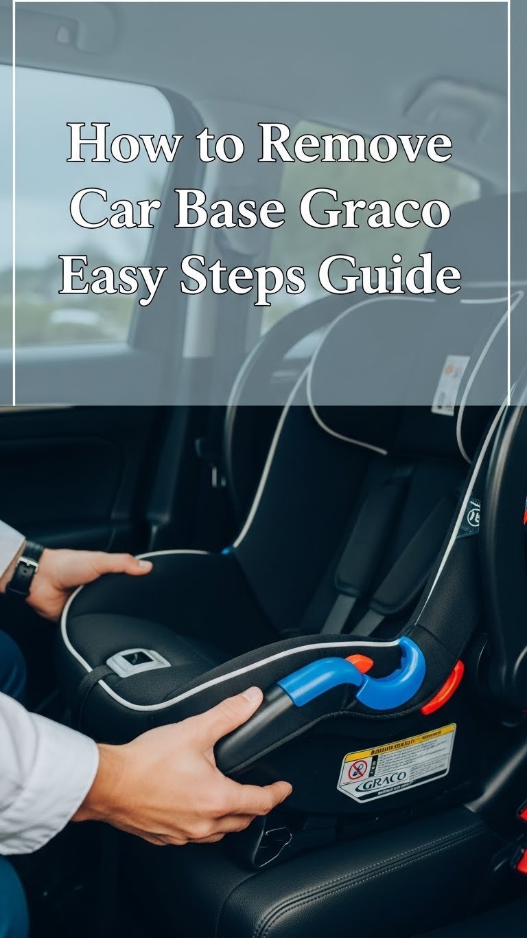 how to remove car seat base graco