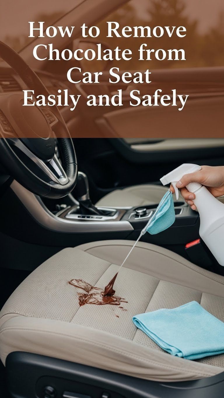 How to Remove Chocolate from Car Seat Easily and Safely 1 how to remove chocolate from car seat