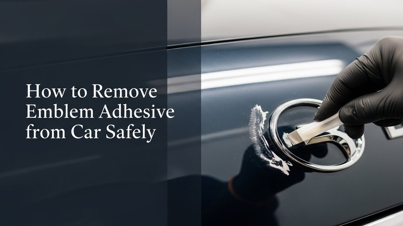 How to Remove Emblem Adhesive from Car Safely
