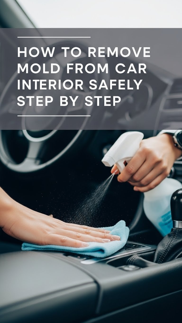 how to remove mold from interior of car