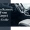 How to Remove Odor From Car Carpet Expert Guide
