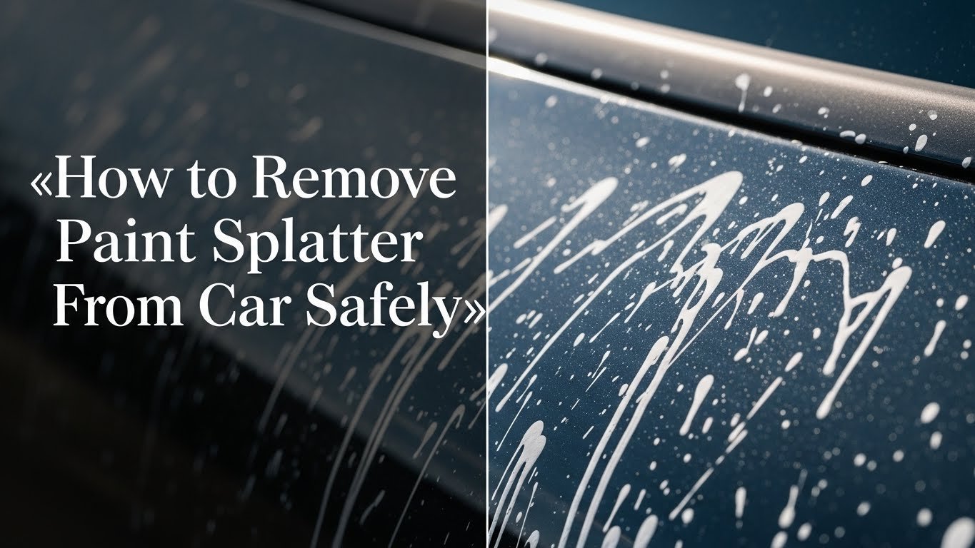 How to Remove Paint Splatter From Car Safely