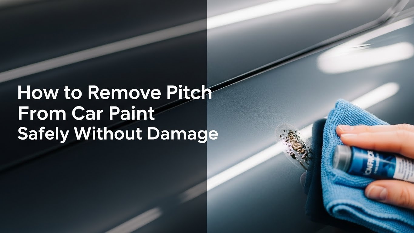 How to Remove Pitch From Car Paint Safely Without Damage