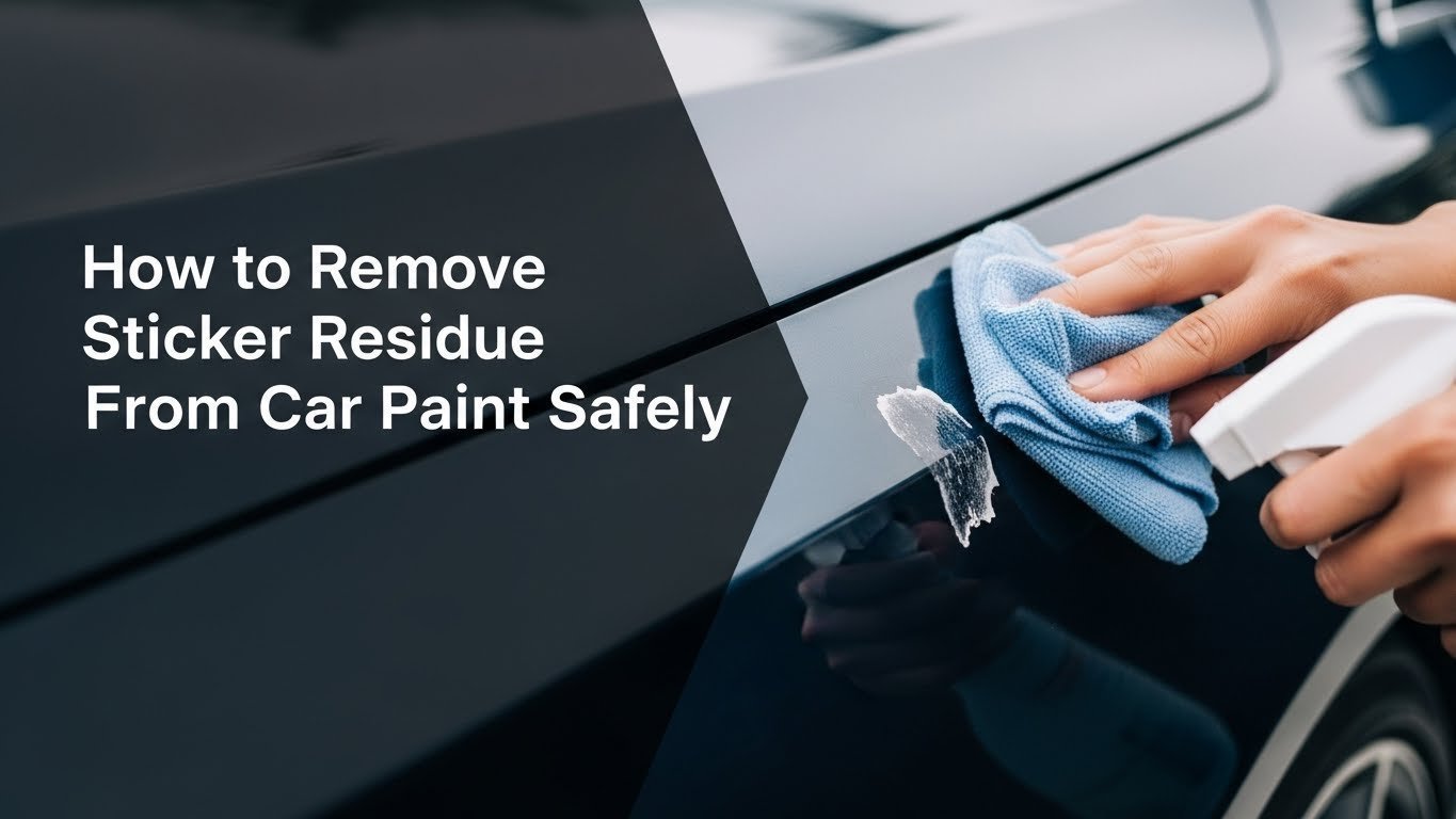 How to Remove Sticker Residue From Car Paint Safely