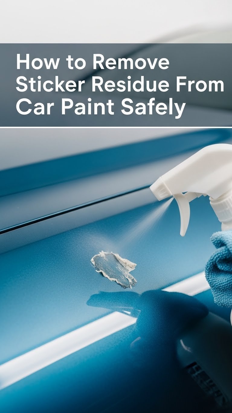 how to remove sticker residue from car paint