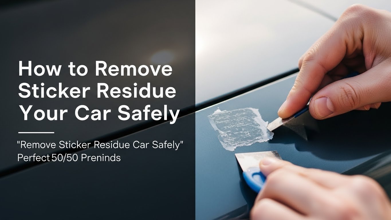 How to Remove Sticker Residue From Your Car Safely